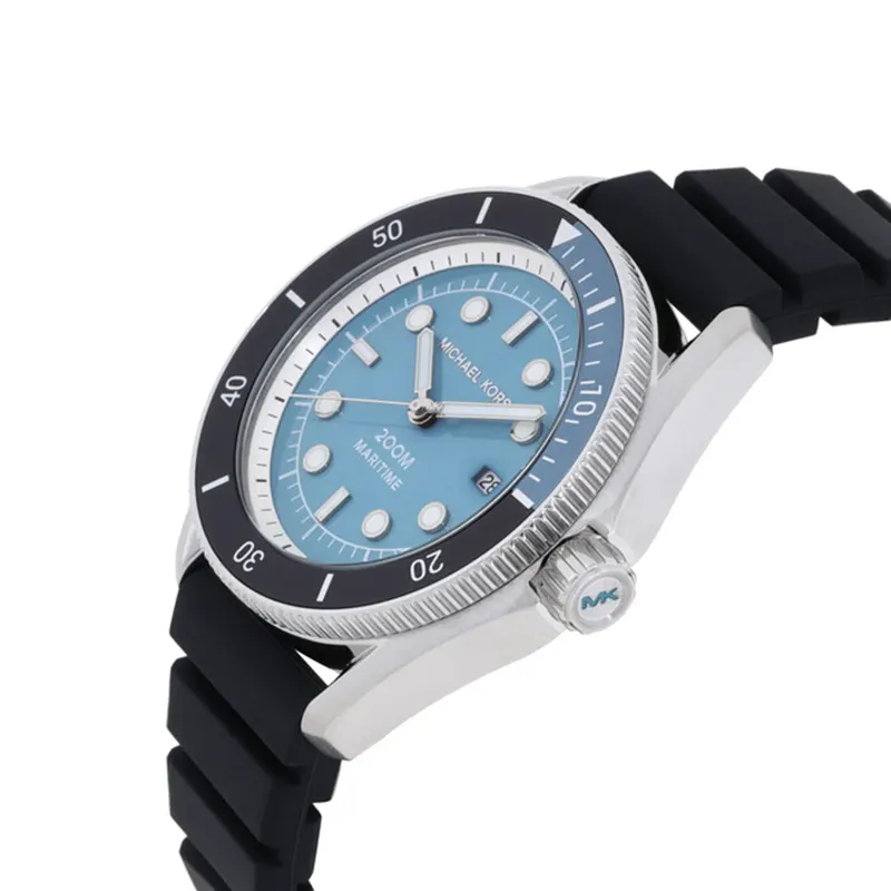 Michael Kors Maritime Tiffany Blue Dial Silicone Men's Watch- MK9167